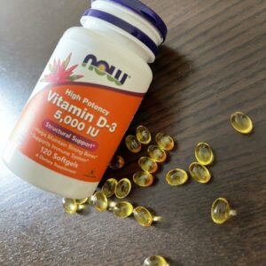 Viên uống Vitamin D-3, 125 mcg (5,000 IU) hộp 120 viên của Now Foods 6 Vitamin D 32
