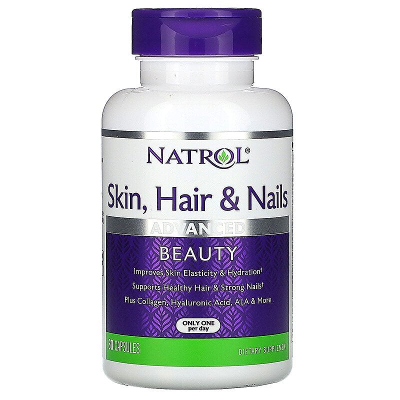 Viên uống Natrol Skin Hair & Nails Advanced Beauty hộp 60 viên - iHerb Việt  Nam