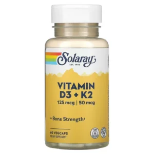 Viên uống bổ sung Vitamin D3 K2 Solaray (60 viên)
