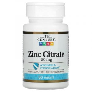 Zinc Citrate 50 mg hộp 60 viên của 21st Century