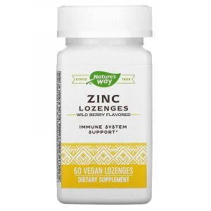 Viên ngậm tăng cường miễn dịch Zinc Lozenges Nature's Way ( 60 viên )