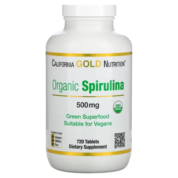 Organic Spirulina USDA Organic 500 mg