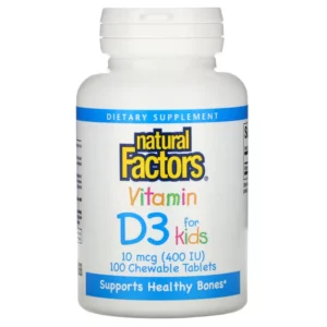 Vitamin D3 Strawberry Flavor 10 mcg 400 IU