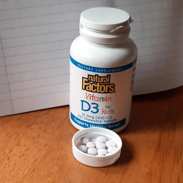 Vitamin D3 Strawberry Flavor 10 mcg 400 IU2