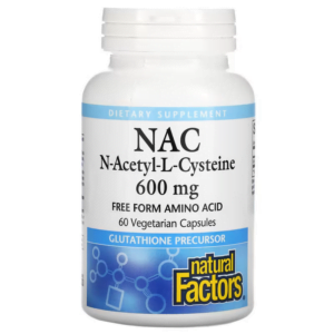 Viên uống NAC N-Acetyl-L-Cysteine 600 mg Natural Factors (60 viên) - iHerb Việt Nam