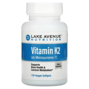 Viên uống bổ sung Vitamin K2  50 mcg, Lake Avenue Nutrition (120 viên)