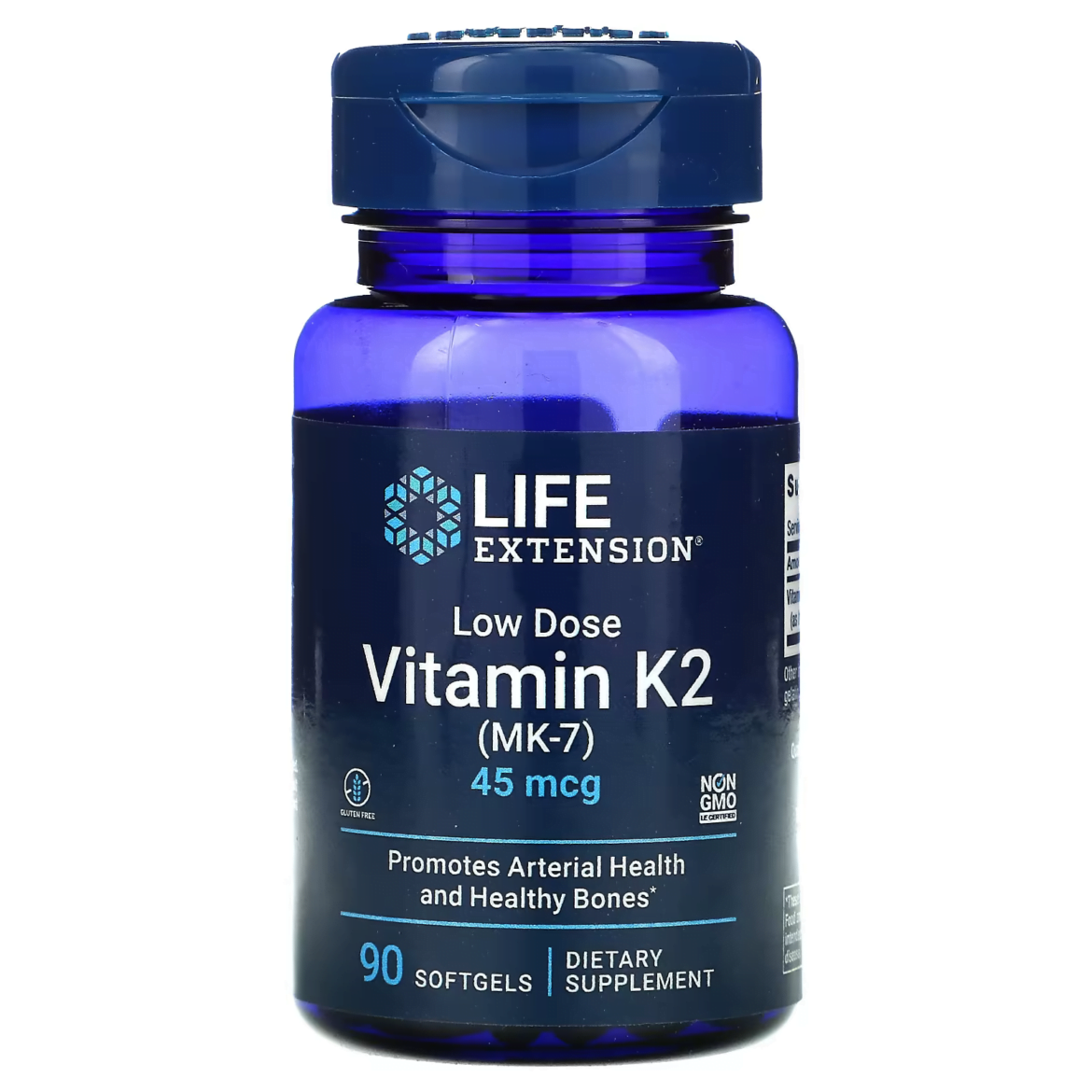 Bổ sung Vitamin K2 Low Dose Vitamin K2 (MK7), 45 mcg hộp 90 viên của