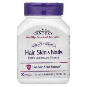 Advanced Formula Hair, Skin & Nails, 50 Tablets của 21st Century