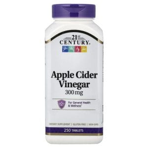 Apple Cider Vinegar, 300 mg, 250 Tablets của 21st Century