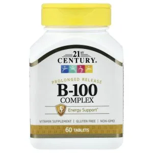 21st Century B-100 Complex Prolonged Release, 60 Tablets