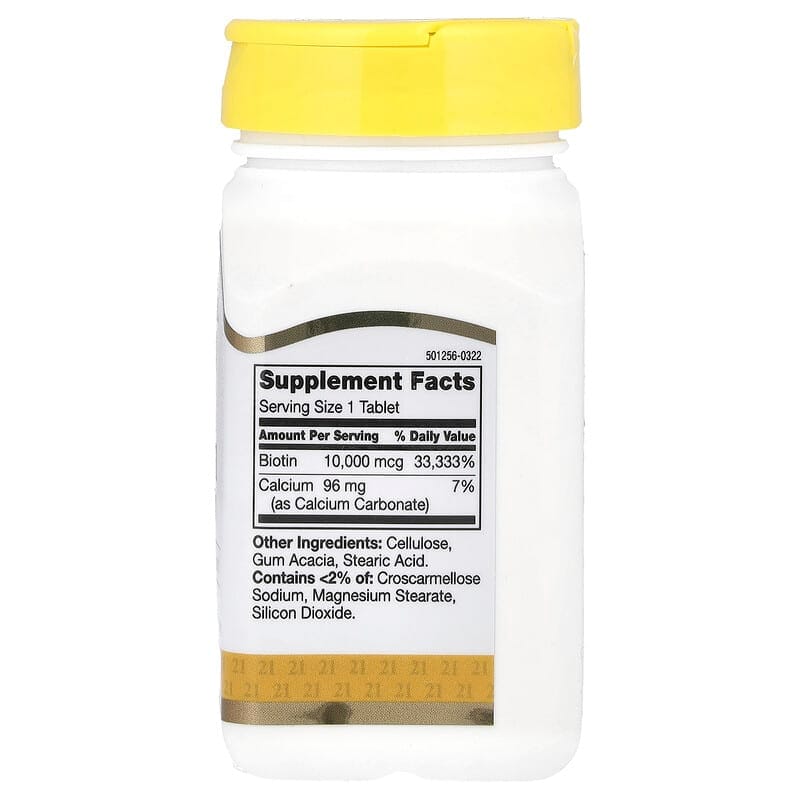 21st Century Biotin 10,000 mcg 120 Tablets