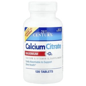 Calcium Citrate Maximum D3, 120 Tablets của 21st Century