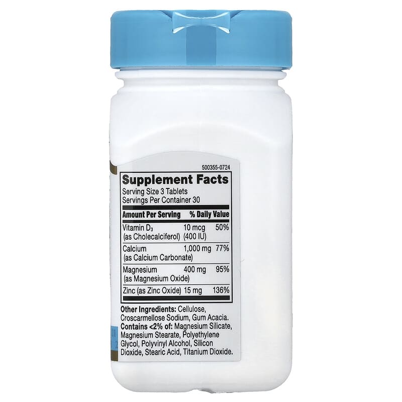 Review Calcium Magnesium Zinc D3 của 21st Century có tốt không? 2 21st Century Calcium Magnesium Zinc D3 90 Tablets