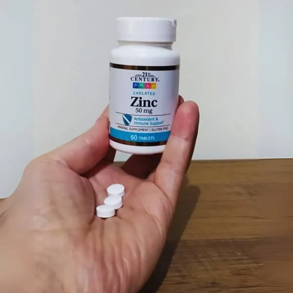 21st century chelated zinc 50 mg 60 tablets