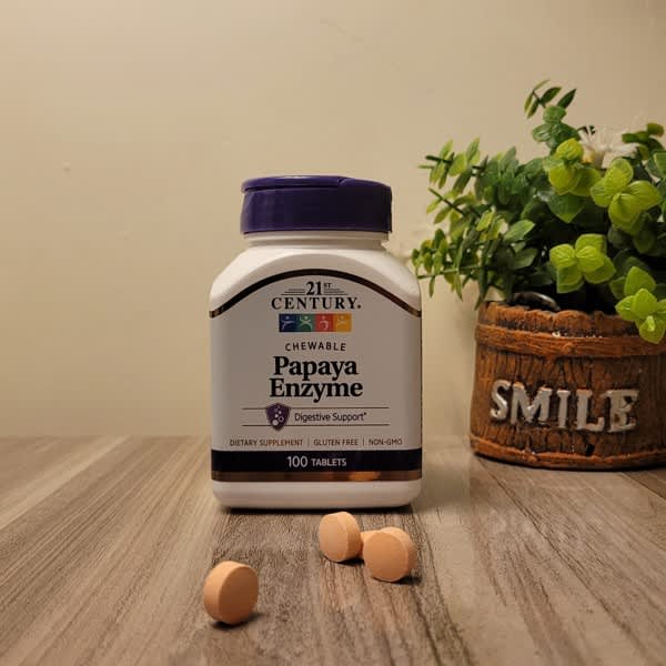 Đánh giá Hair, Skin & Nails của 21st Century có tốt không? 3 21st century chewable papaya enzyme 100 tablets 2