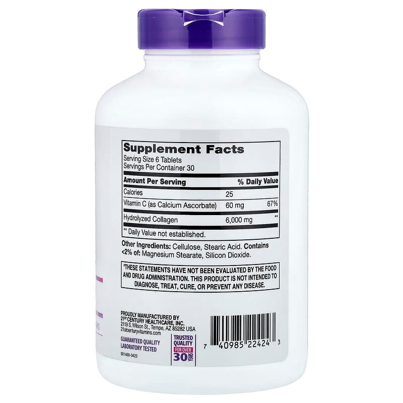 21st Century Super Collagen Plus Vitamin C 180 Tablets
