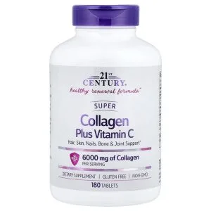 Super Collagen Plus Vitamin C, 180 Tablets của 21st Century