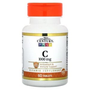 Vitamin C, 1,000 mg, 60 Tablets của 21st Century