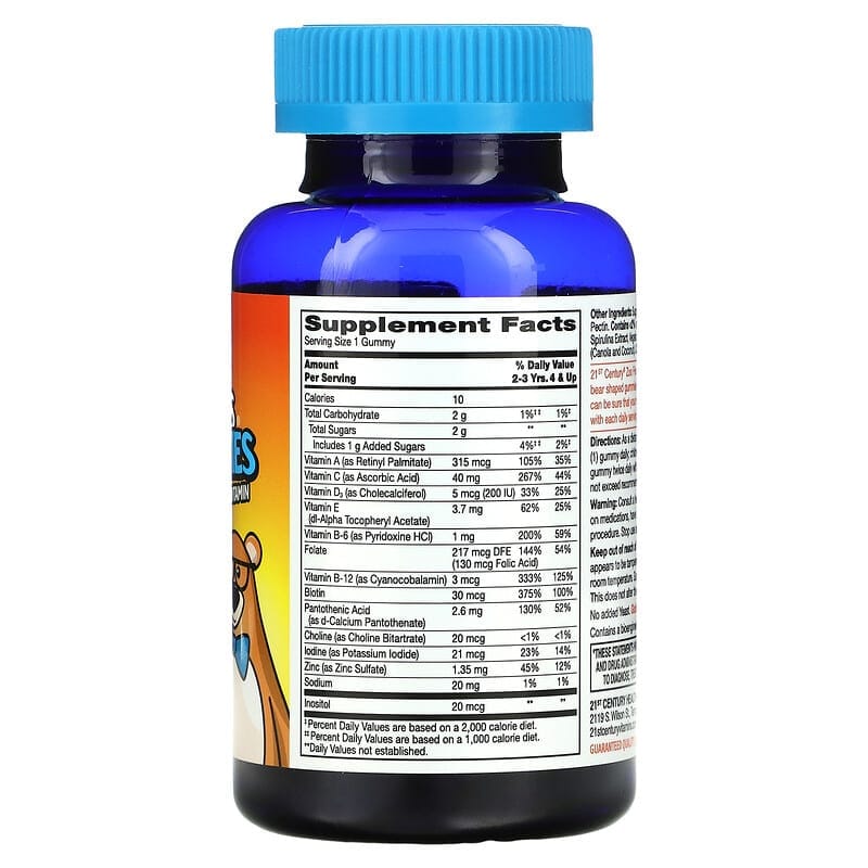 Đánh giá Zoo Friends Multi Gummies Plus Extra C của 21st Century có tốt không? 2 21st Century Zoo Friends Multi Gummies Plus Extra C, Great Tasting Fruit, 60 Gummies