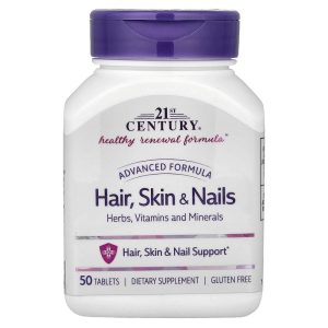 21st Century Advanced Formula Hair Skin Nails 50 Tablets