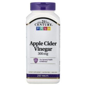 Apple Cider Vinegar 300 mg, 250 Tablets của 21st Century