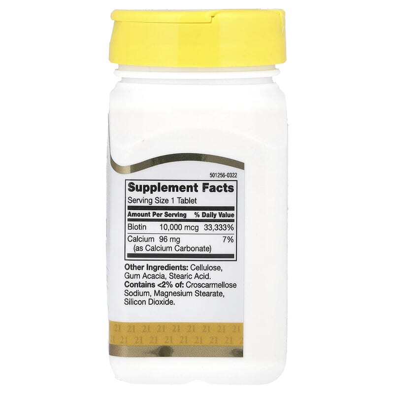Biotin 10,000 mcg, 120 Tablets của 21st Century 2 Biotin 10,000 mcg, 120 Tablets của 21st Century