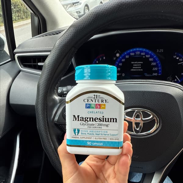 21st century chelated magnesium glycinate 90 capsules 100 mg per capsule 2