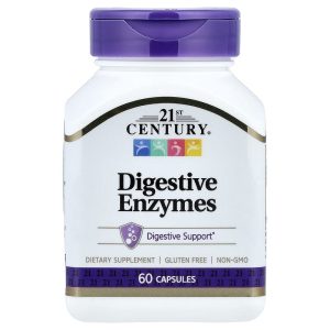 21st Century Digestive Enzymes, 60 Capsules
