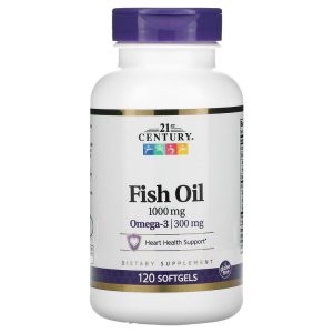 Fish Oil 1,000 mg, 120 Softgels của 21st Century
