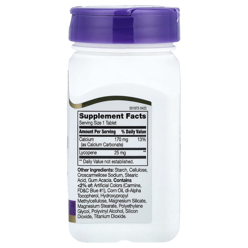 Review Lycopene 25 mg của 21st Century: Chất Chống Oxy Hóa Từ Cà Chua 3 21st Century Lycopene 25 mg, 60 Tablets