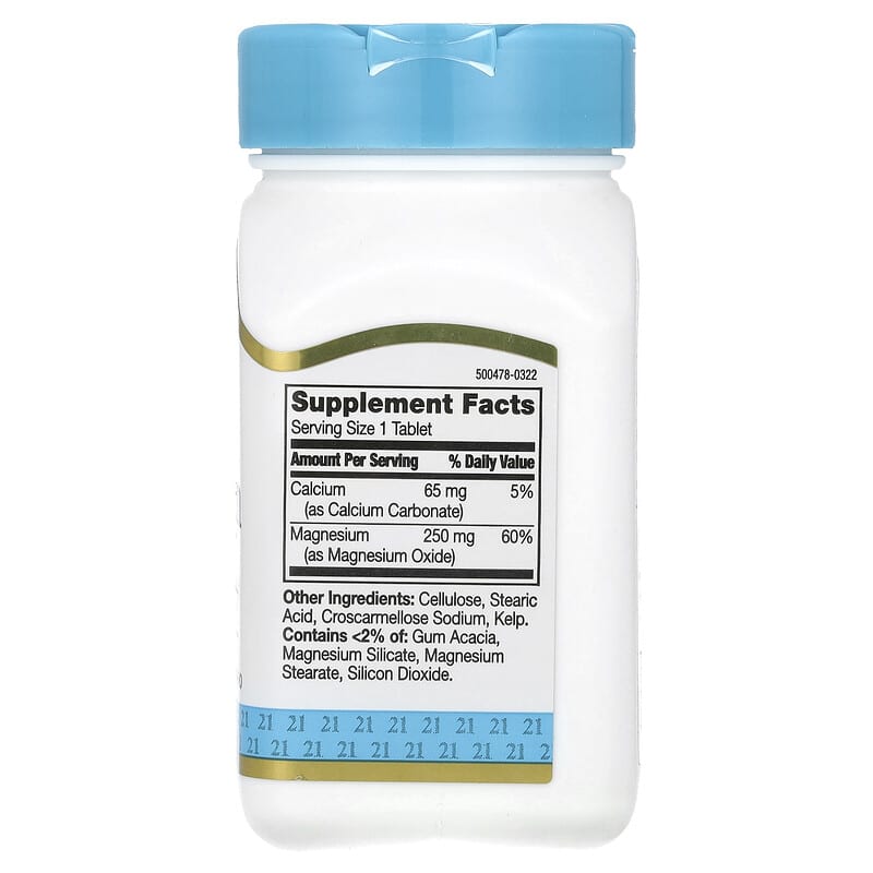 21st Century Magnesium 250 mg 110 Tablets