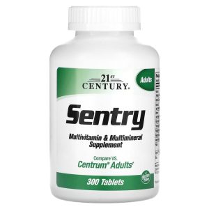 21st Century Sentry Adults Multivitamin Multimineral Supplement 300 Tablets