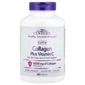 Super Collagen Plus Vitamin C, 180 Tablets của 21st Century