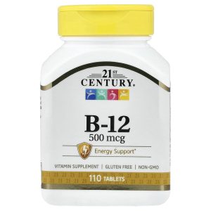 Vitamin B-12 500 mcg, 110 Tablets của 21st Century