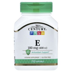 Vitamin E 180 mg (400 IU), 110 Softgels của 21st Century