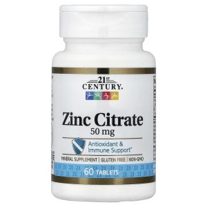 Zinc Citrate 50 mg, 60 Tablets của 21st Century