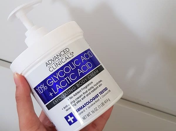 Đánh giá Advanced Clinicals 10% Glycolic Acid Lactic Acid Exfoliating Body Cream có tốt không? 2 advanced clinicals 10 glycolic acid lactic acid exfoliating body cream 16 oz 454 g 6