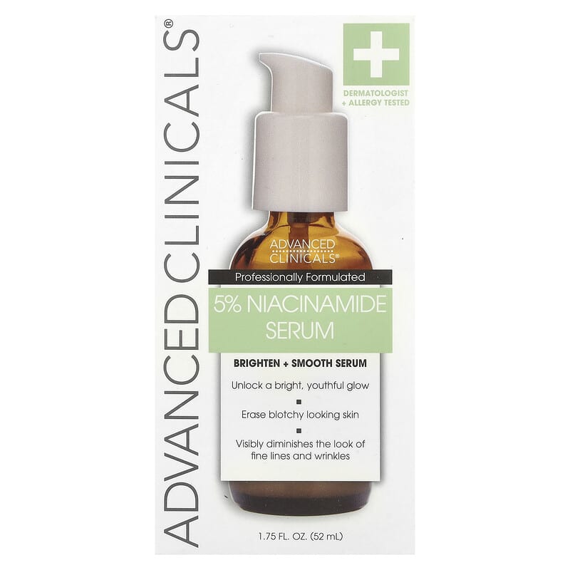 Đánh giá chi tiết Advanced Clinicals 5% Niacinamide Serum cho làn da sáng khỏe 2 Advanced Clinicals 5% Niacinamide Serum, 1.75 fl oz (52 ml)