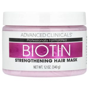 Advanced Clinicals Biotin Strengthening Hair Mask, 12 fl oz (340 ml)