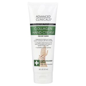 Advanced Clinicals Collagen Hand Cream 8 fl oz (237 ml)