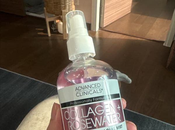 advanced clinicals collagen rosewater plump glow facial mist 7 5 fl oz 222 ml 2