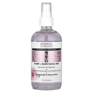 Collagen Rosewater Plump Glow Facial Mist 7.5 fl oz (222 ml) của Advanced Clinicals