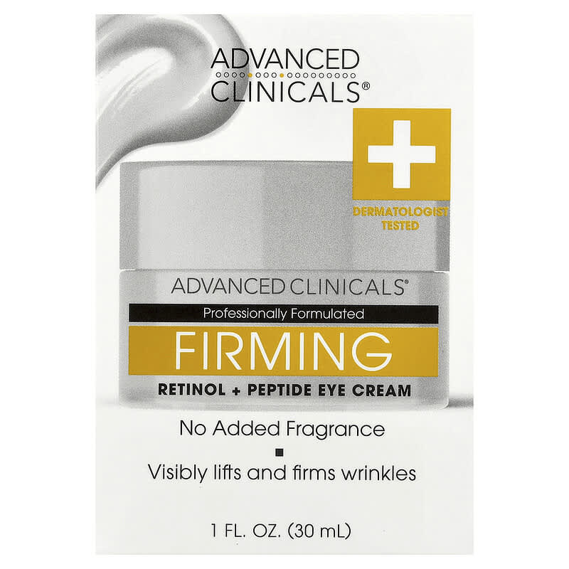 Advanced Clinicals Firming Retinol Peptide Eye Cream, 1 fl oz (30 ml)