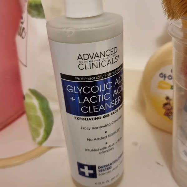 advanced clinicals glycolic acid lactic acid cleanser 11 75 fl oz 347 ml 2