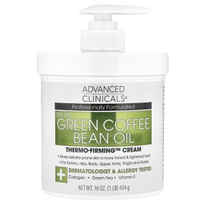 Advanced Clinicals Green Coffee Bean Oil Thermo Firming Cream 16 oz (454 g)