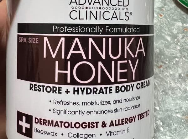 advanced clinicals manuka honey restore hydrate body cream 16 oz 454 g 2