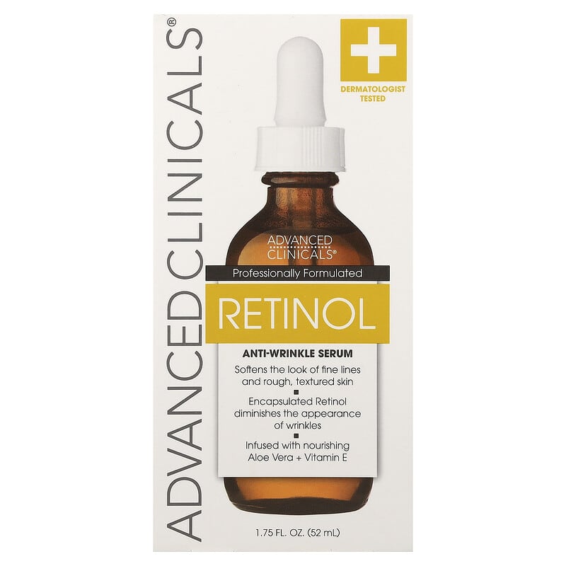 Advanced Clinicals Retinol Anti-Wrinkle Serum 1.75 fl oz (52 ml)