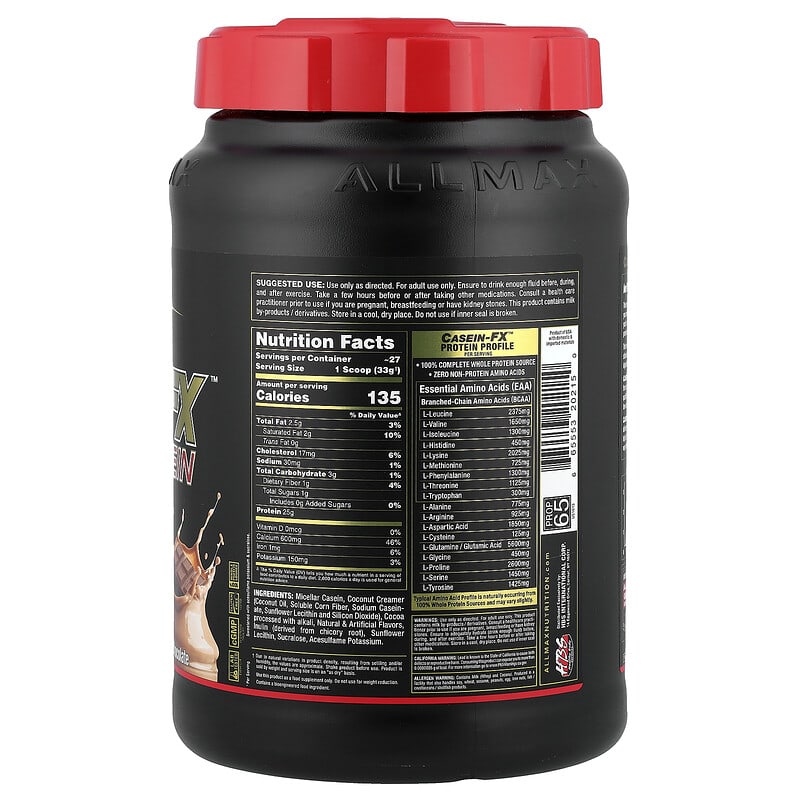 Đánh giá chi tiết Allmax Casein FX 100% Casein Micellar Source Protein Chocolate 2 Allmax Casein FX 100% Casein Micellar Source Protein Chocolate 2 lbs (907 g)