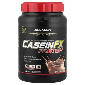 Allmax Casein FX 100% Casein Micellar Source Protein Chocolate 2 lbs (907 g)