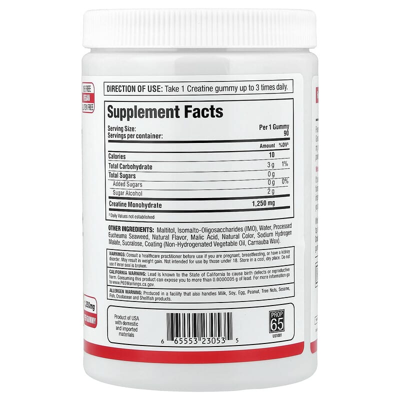 Review Allmax Creatine Gummies Tropical Fruit Punch: Kẹo dẻo sáng tạo cho thể thao 2 Allmax Creatine Gummies Tropical Fruit Punch 1,250 mg 90 Gummies